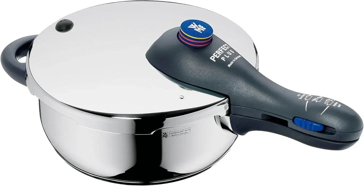 

Скороварка WMF Perfect Plus 3 л со вставкой Ø 22 см Производство Германия Внутренняя шкала Cromargan ® Нержавеющая сталь подходит для интер