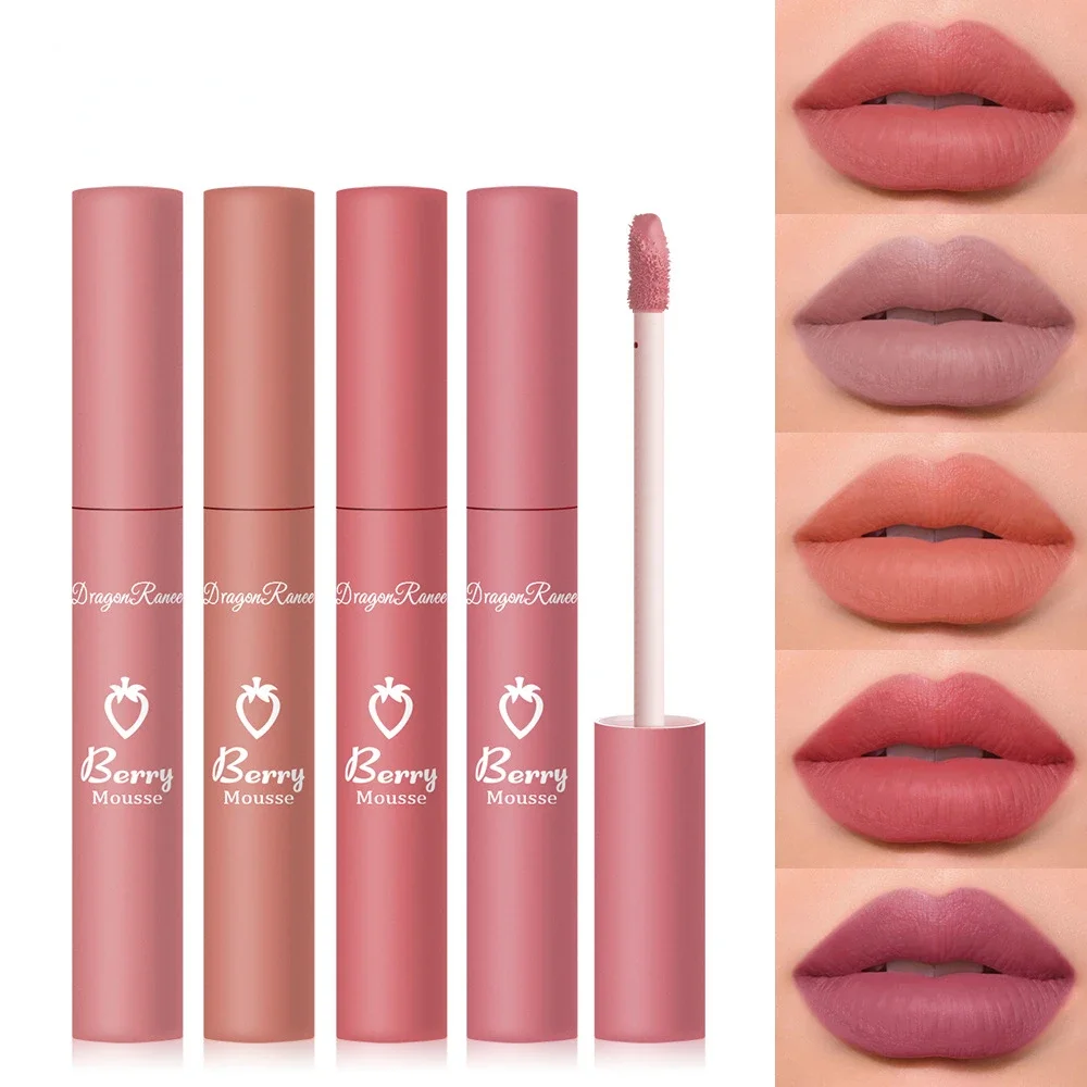 Velvet Matte Lipsticks Nude Long Lasting Lipstick Waterproof Liquid Lip Gloss Colour Lips Daily Makeup Women Cosmetics