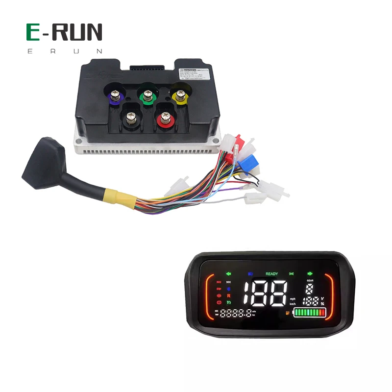 

Nanjing Fardriver ND72450 48V-72V Hall DC 200A Phase 450A BLDC Motor Controller Motherboard with N7 ONE-line Speedometer Display