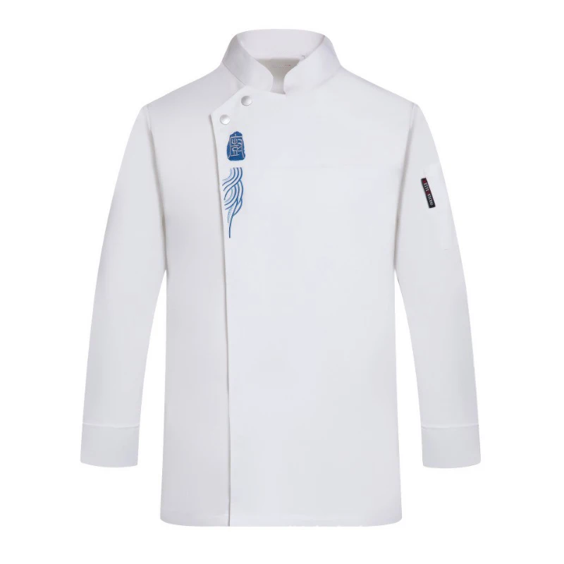 Chef Jacket for Restaurants Kitchen with Long Sleeve and Stylish Design for Men and Women