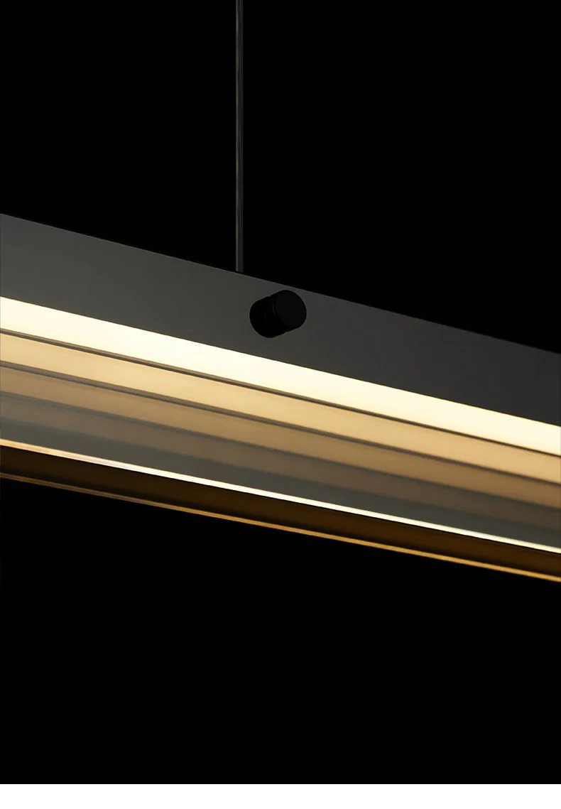 Modern Minimalist Style LED Chandelier for Living Dining Room Kitchen Office Desks Bar Home Decoration Hanging Light Fixture