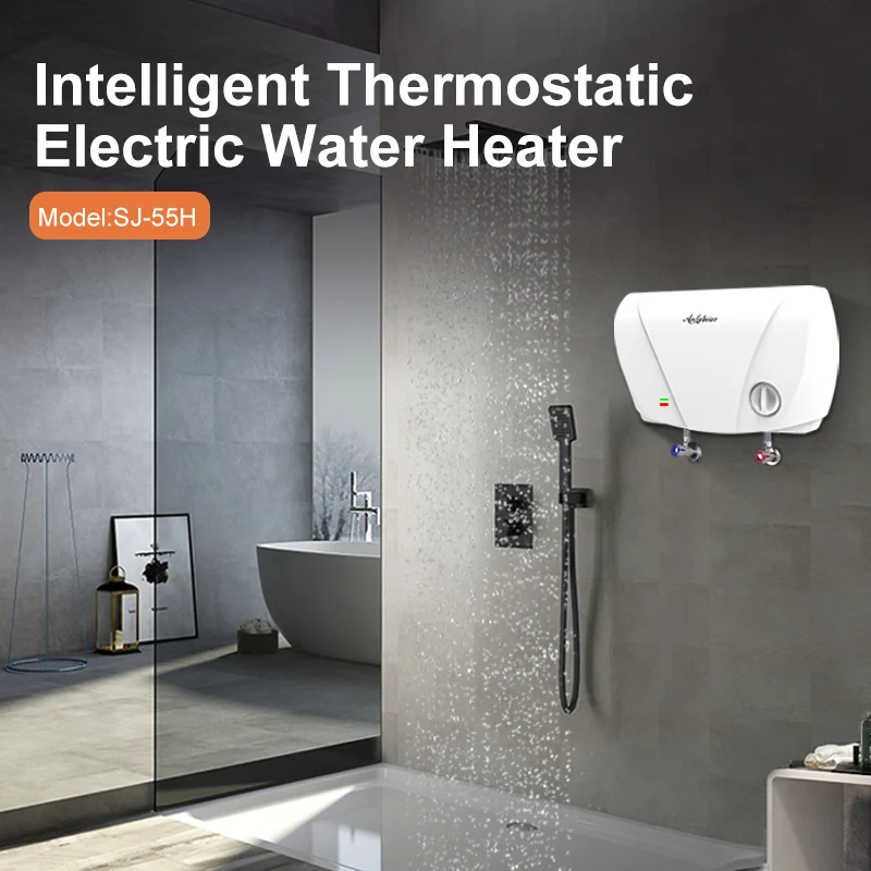 공장가 소형 5500W 8000W SS304 발열체 수평 온도 조절 순간 온수기