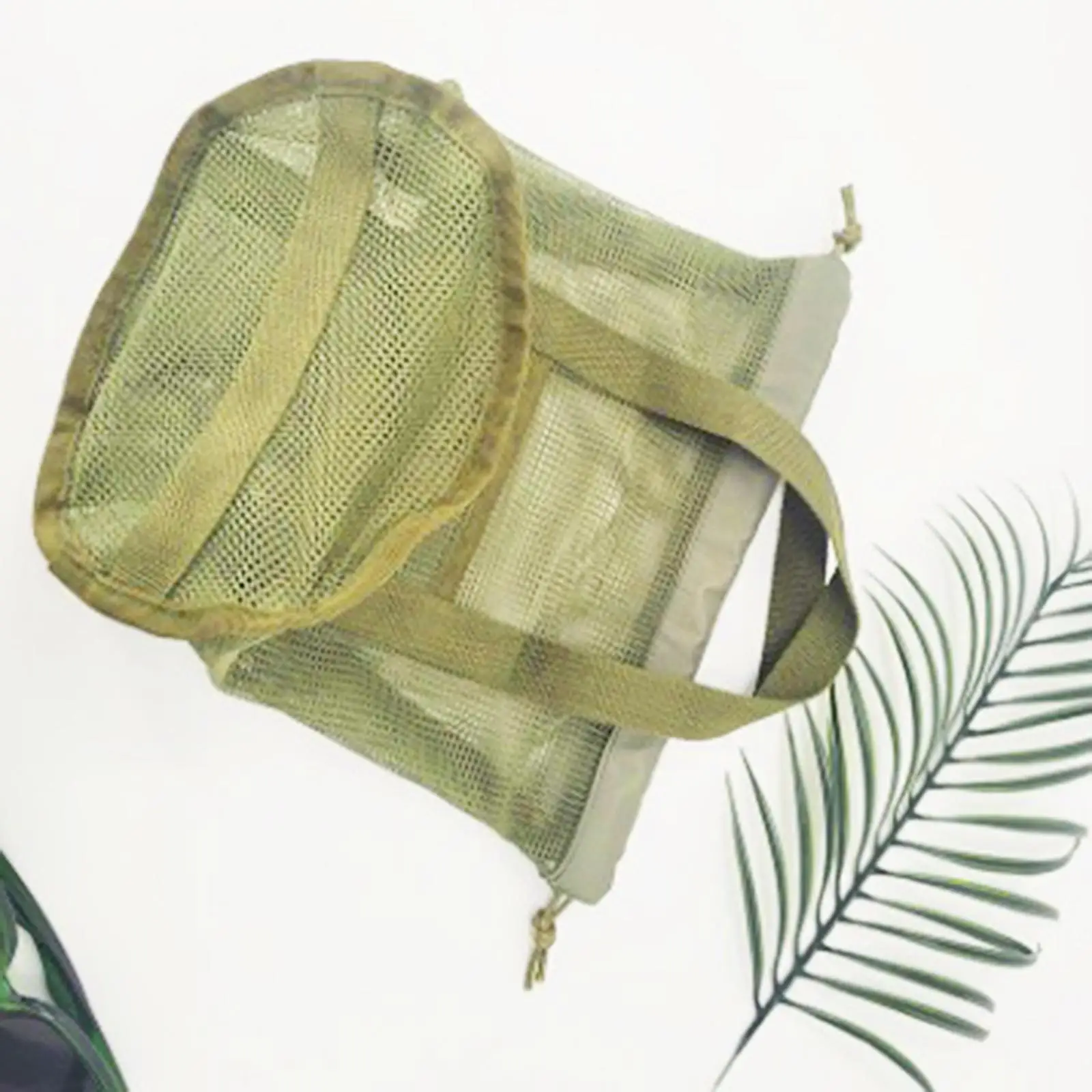 Portable Mesh Shower Bag Quick Dry Nylon Toiletry Tote with Hanging Drawstring Large Capacity for Gym Beach Travel Women