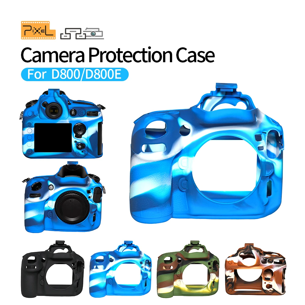 Pixel D800/D800E DSLR Silicone Protector for Nikon Camera Soft Silicone Armor Skin Case Cover