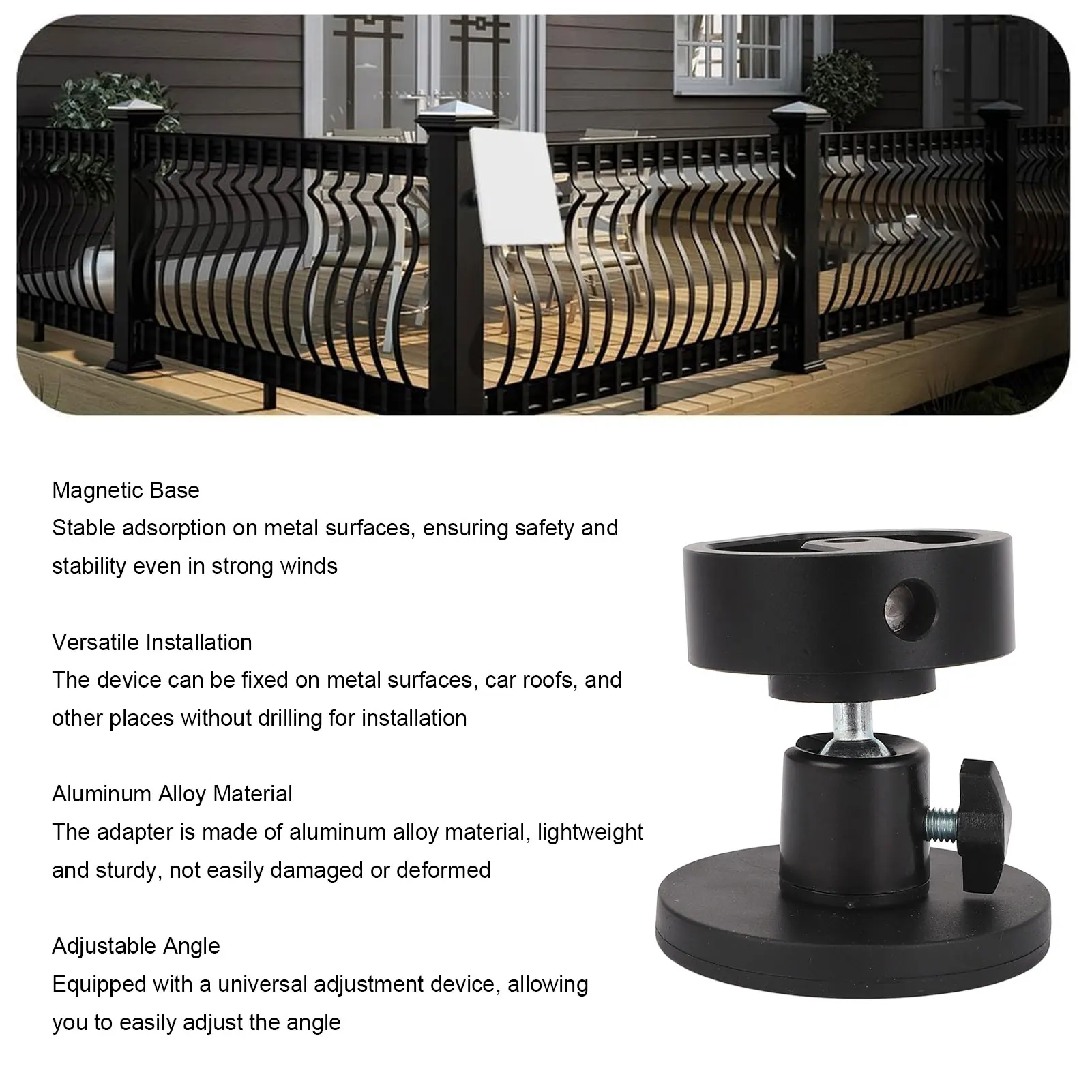 ปรับมุมแม่เหล็ก Mount สําหรับจานขนาดเล็ก Magnetic Mount สําหรับ Mini แบบพกพาปรับมุมฐานแม่เหล็กจานเสาอากาศ Mount