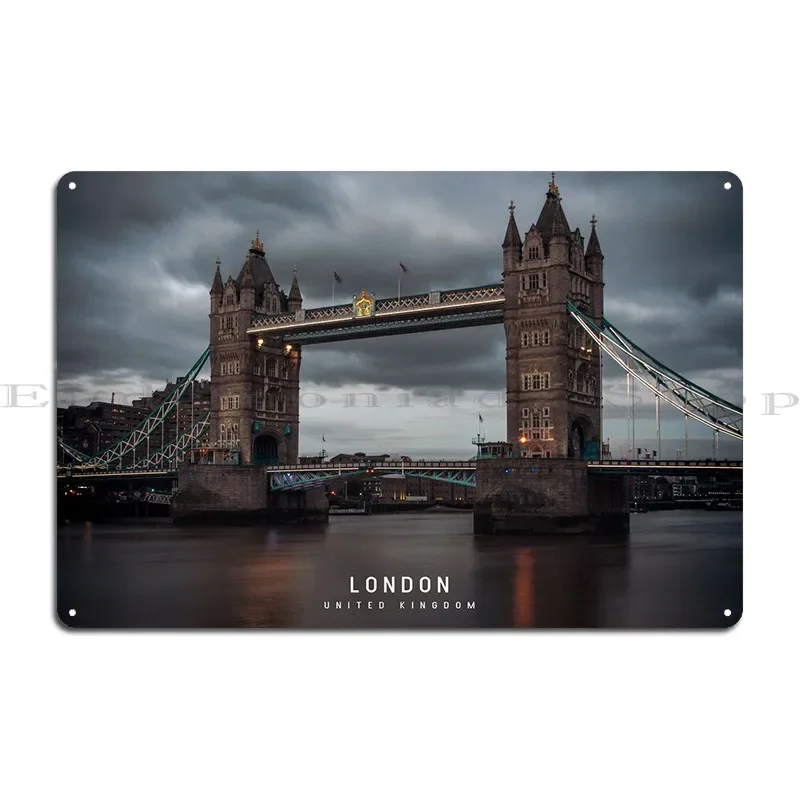 لافتات لندن المعدنية تخلق لوحات تصميم ملصق جداري مطبوع على شكل كهف من القصدير #2