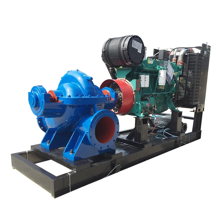 185kw New Type Electric Large Horizontal Flow Flood Water Split Case Pump Machine