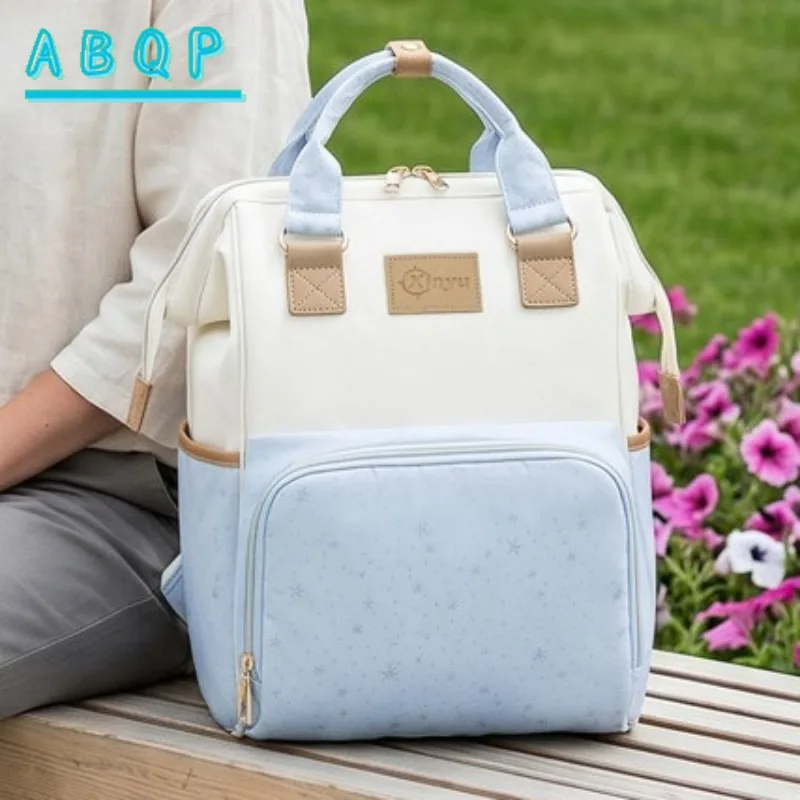 Diaper Bag Backpack Waterproof Fashion Baby Diaper Bag Backpack Large Capacity Multifunctional Lightweight Going Out Baby Bag