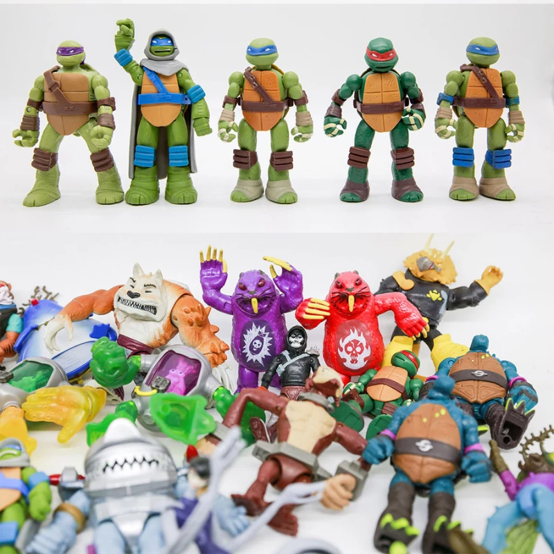 Teenages Mutants Ninja Turtles Movie Version Michelangelo Donatello Movable Joint Action Figure Model Toys Collect Ornaments