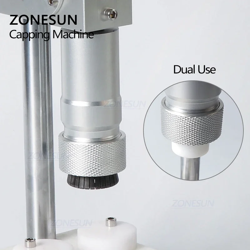 ZONESUN Manual Crimping Machine Perfume Crimper Capper Metal Collar Cap Press Capping Machine Spray Crimper Seals