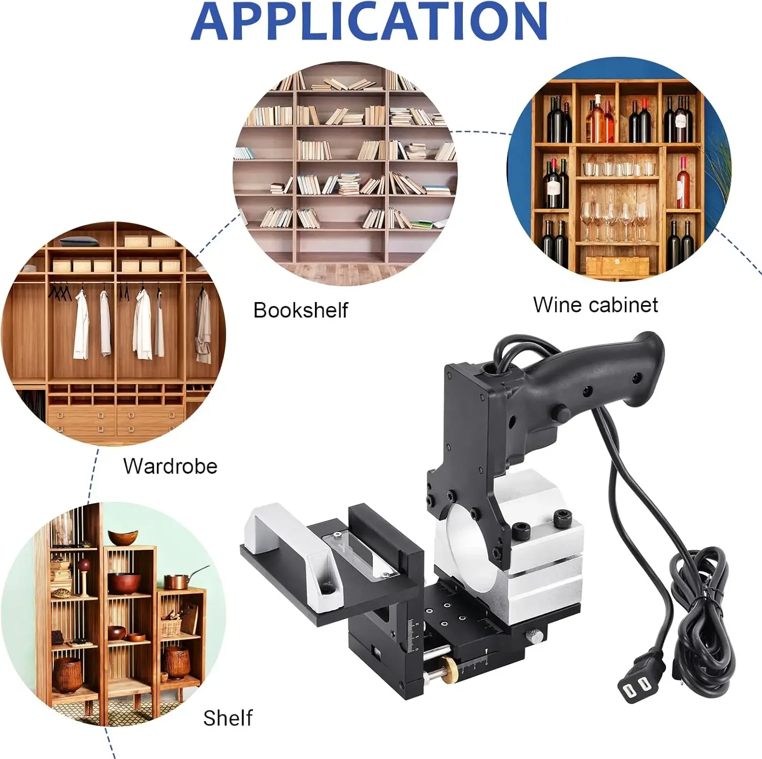 Slotting Guide Locator mortasing Jig 2 in 1 chiusura invisibile Slotting Bracket Locator fresa telaio di posizionamento