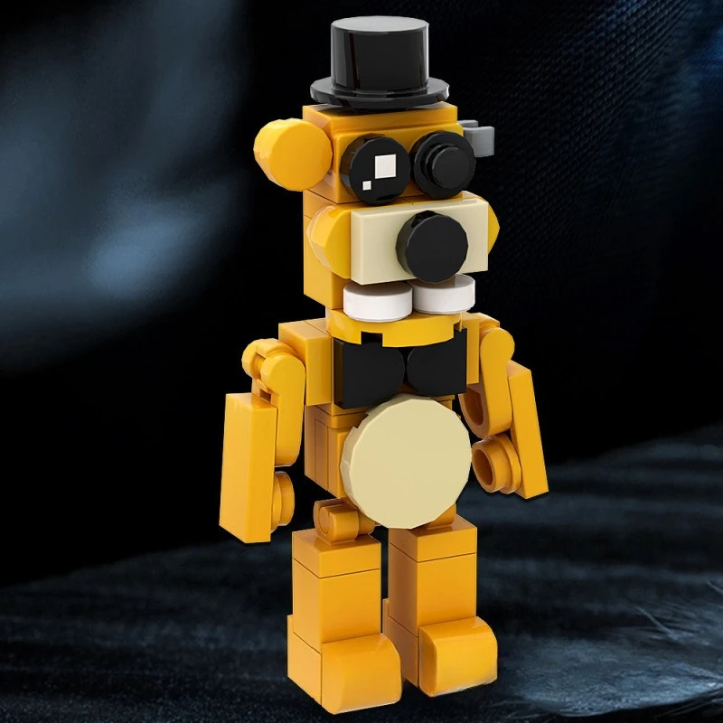 Fnaf cinco noites no freddy figura de ação brinquedos montados jogo periférico dos desenhos animados diy modelo crianças presentes aniversário brinquedo