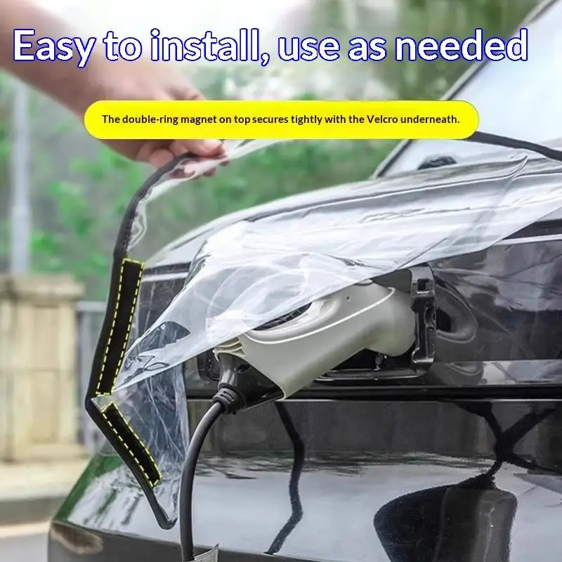 Electric Car Charging Port Cover Rainproof Dustproof Waterproof Scratch Resistant Guard for Outdoor Parking All Season
