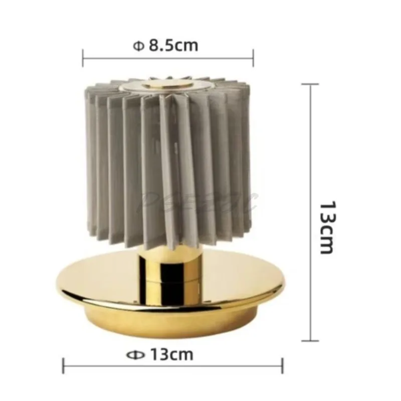 French Retro Fabric Desk Lamp Creative Restaurant Bar Atmosphere Table Lamp USB Charging Outdoor Camping Decoration Night Light
