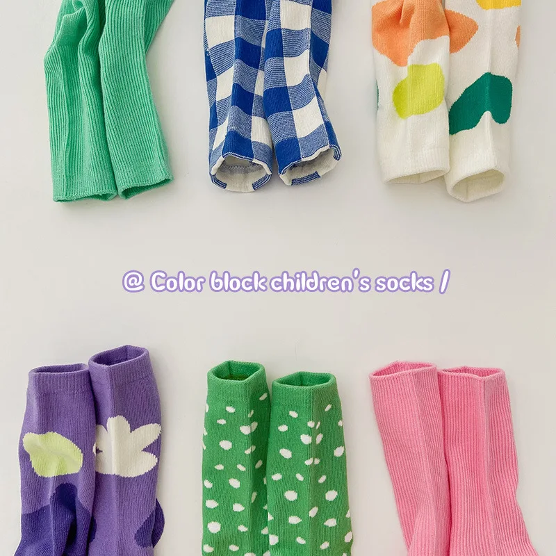 6 Pairs/lot 1-8Yrs Baby Socks for Boys and Girls Fashion Spring Summer Cartoon Cotton Socks Cute Newborn Infant Toddler Socks