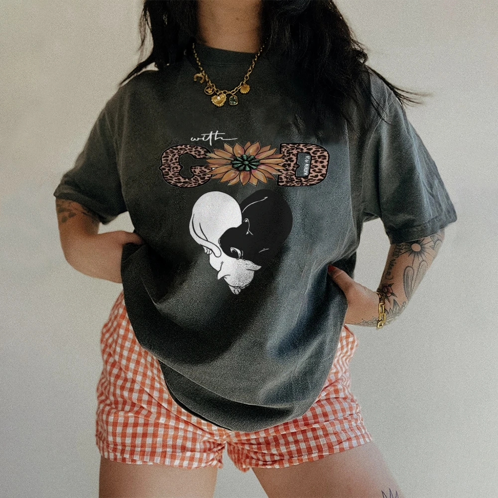 

Streetwear Y2K Graphic T Shirt Women Vintage 2000s Harajuku Fashion Print Oversized Tee Casual Cute Summer Fashion Tops