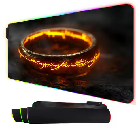 RGB Mouse pad Magic ring pattern LED glow gaming mat rubber anti-slip Desk Mat gamer pc accessories Gaming keypad mousepad