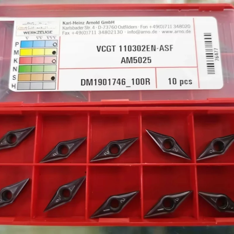

VCGT110302FN-ASF AL10 outer circle R0.2/0.4/35 degree precision cutting tool grain