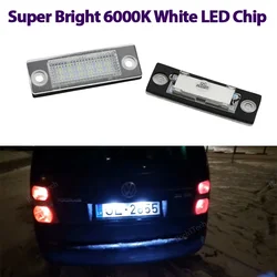 2x Rear LED SMD License Number Plate Light Lamp For Passat B6 Variant B5 VW Golf MK5 Plus Caddy Touran Jetta VI Transporter T5