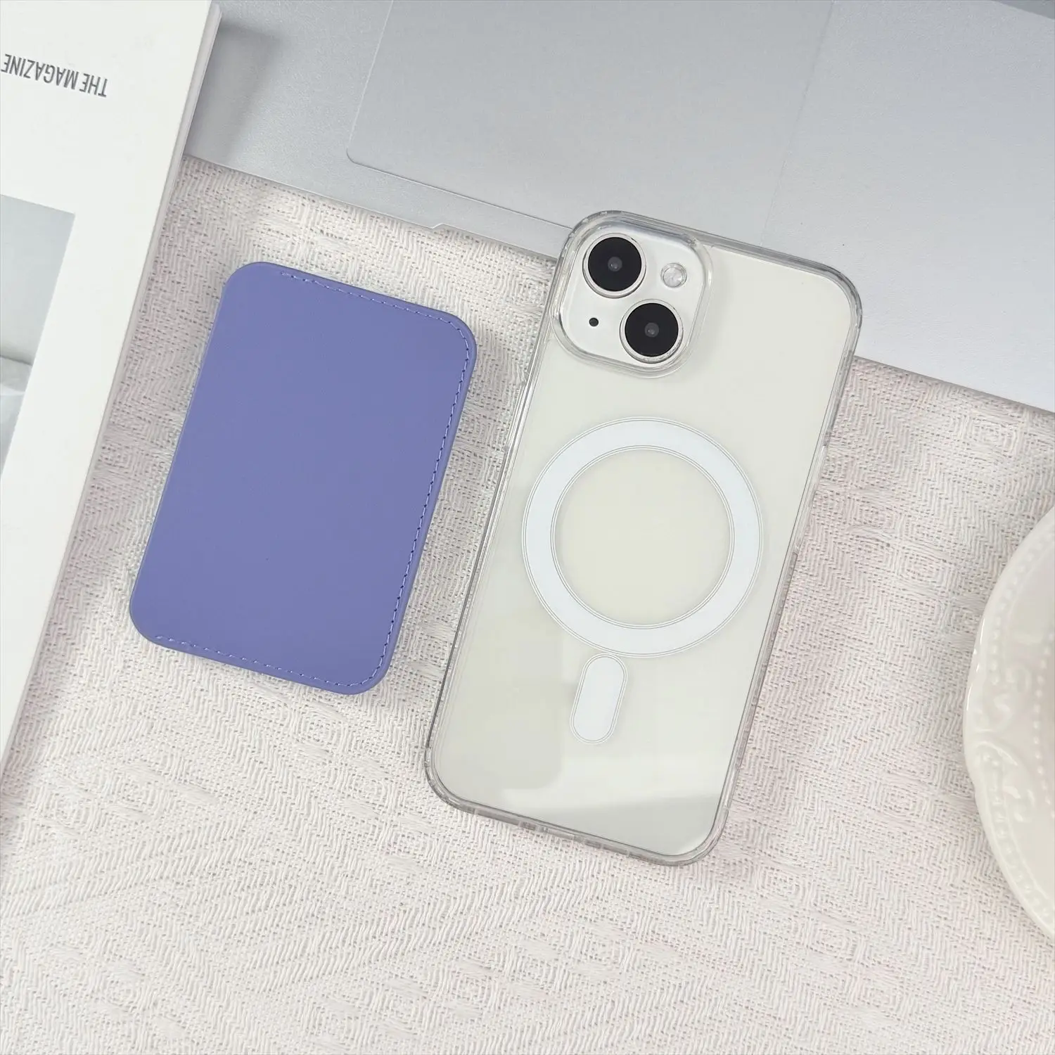 Starker magnetischer Kartenhalter mit Fächern für Magsafe Apple iPhone 17 16 15 14 18 Pro Max mit Kartenhalter, Fingerring und Handgelenkschlaufe – Detail 13