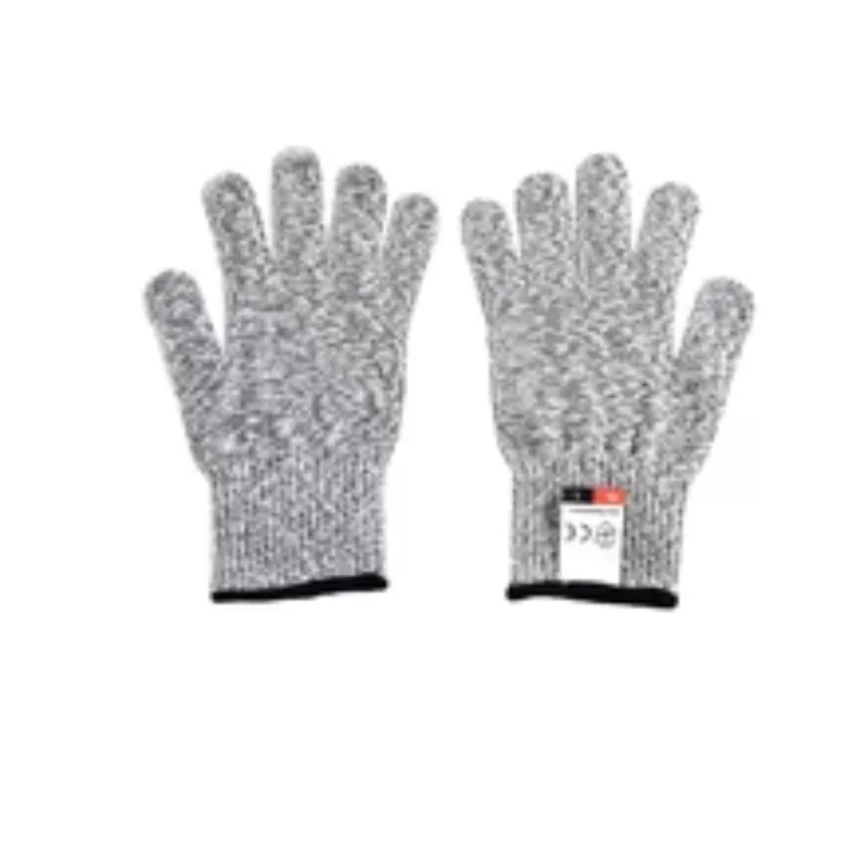 1 Pair L 5 Cut Resistant Gloves - Upgrade Anti Cutting Safety Gloves for Kitchen Meat Cutting & Wood Carving