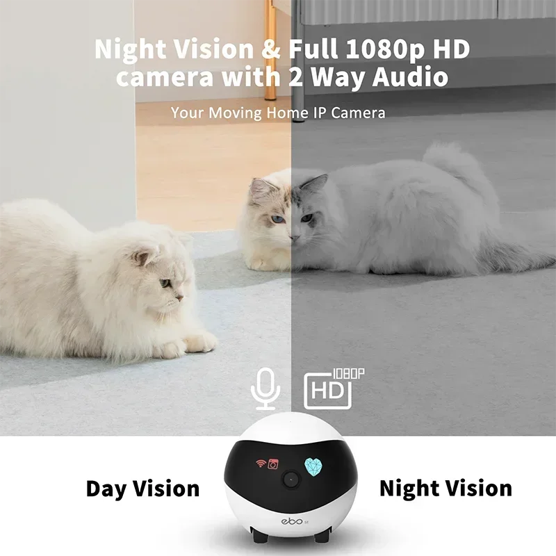 2026/2024 Smart App Wireless Control Enabot se Pet Companion   Automatic Electron Interactive ic Cat Toys
