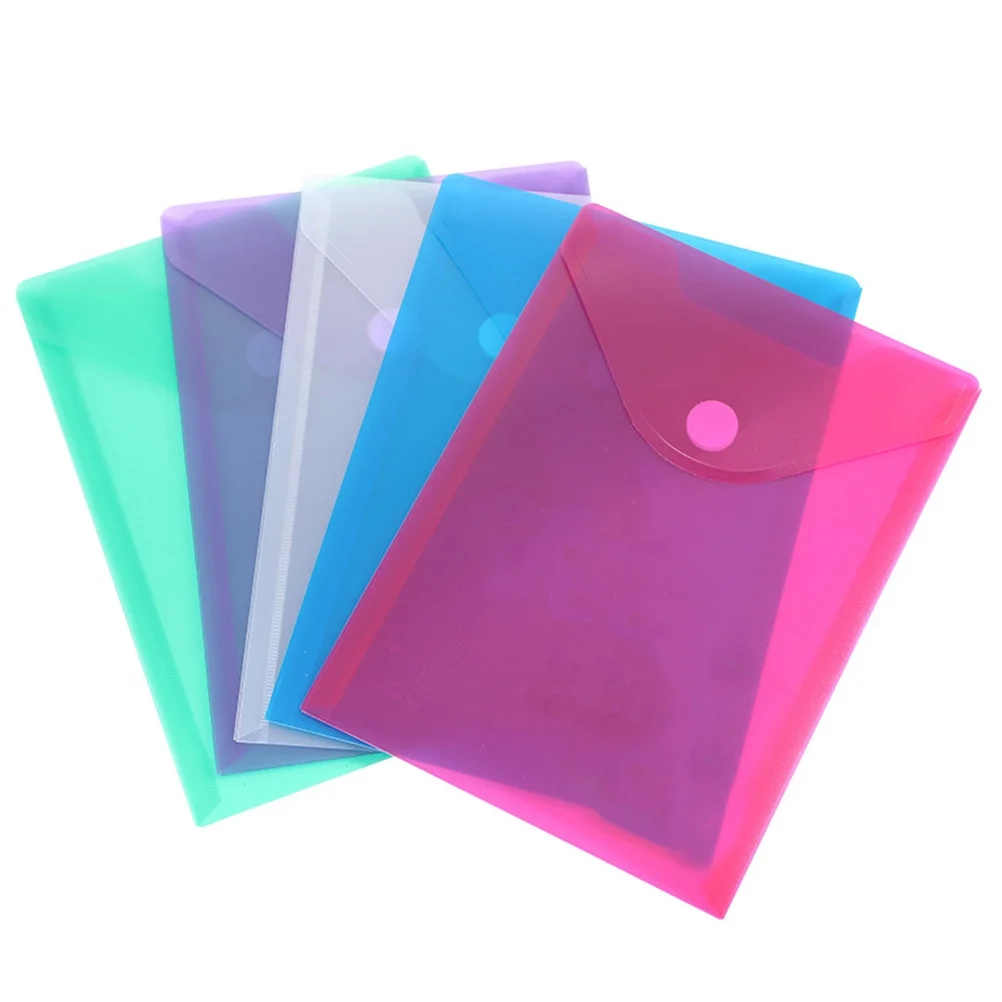 

10 Pcs File Holder Document Bag Office Folder Buckle Pockets Documents Organizer
