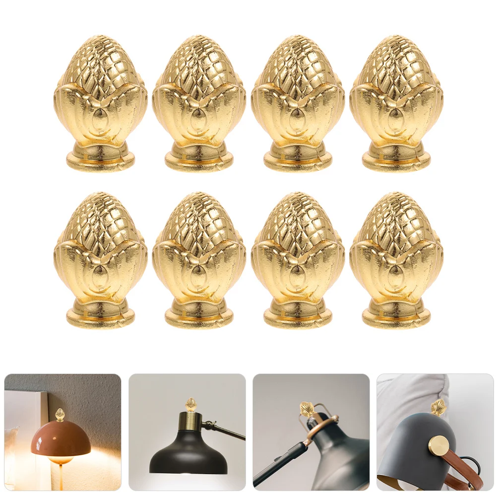

8Pcs Lamp Decoration for Lamp Shade Versatile Gift Set Table Floor Lamps Light Screw Caps Light Knob Decor