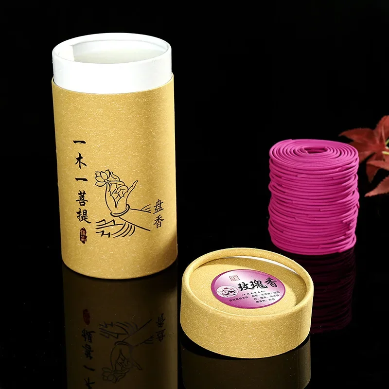 YXY 96pcs/box Sandalwood Lavender Jasmine Coil Incense Indian Aromatherapy Buddha Indoor Household Smell Burning Home Fragrance