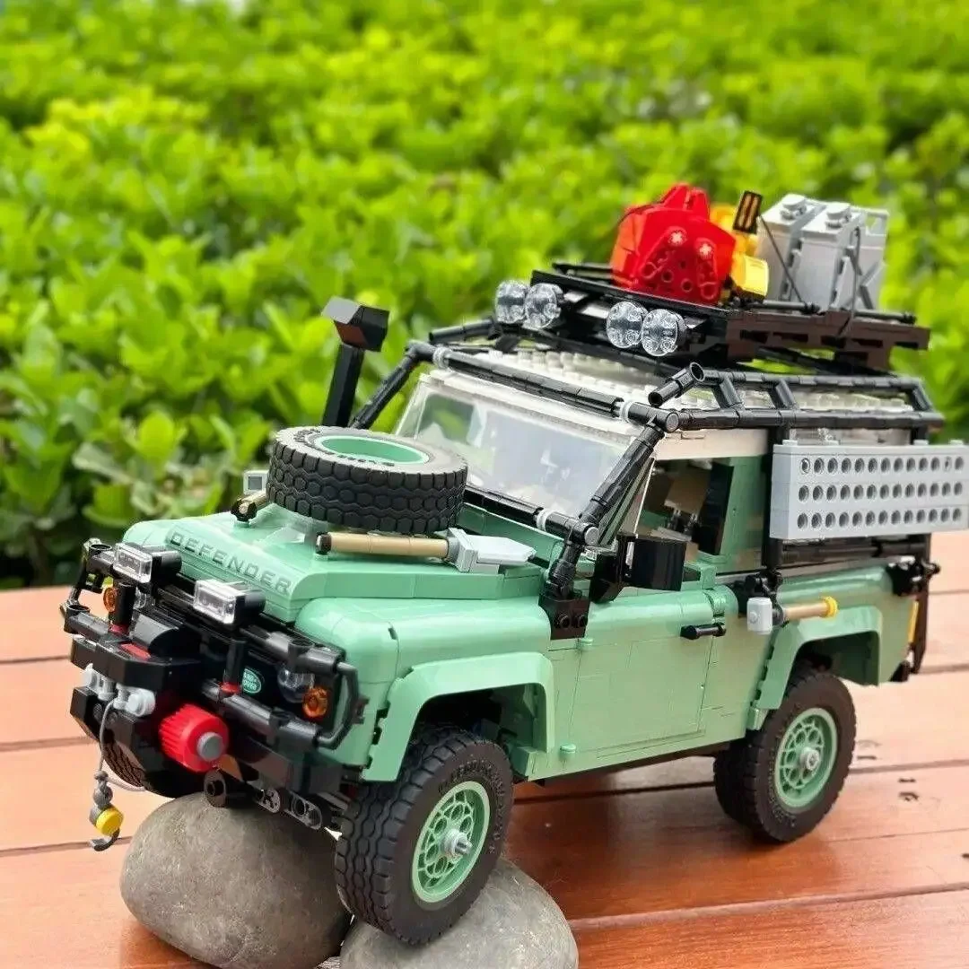 Décennie s de construction de voiture de course tout-terrain pour adultes, Moc High-Tech, Land Rovered Defender 90 Bricks, Super Toys, Compatible