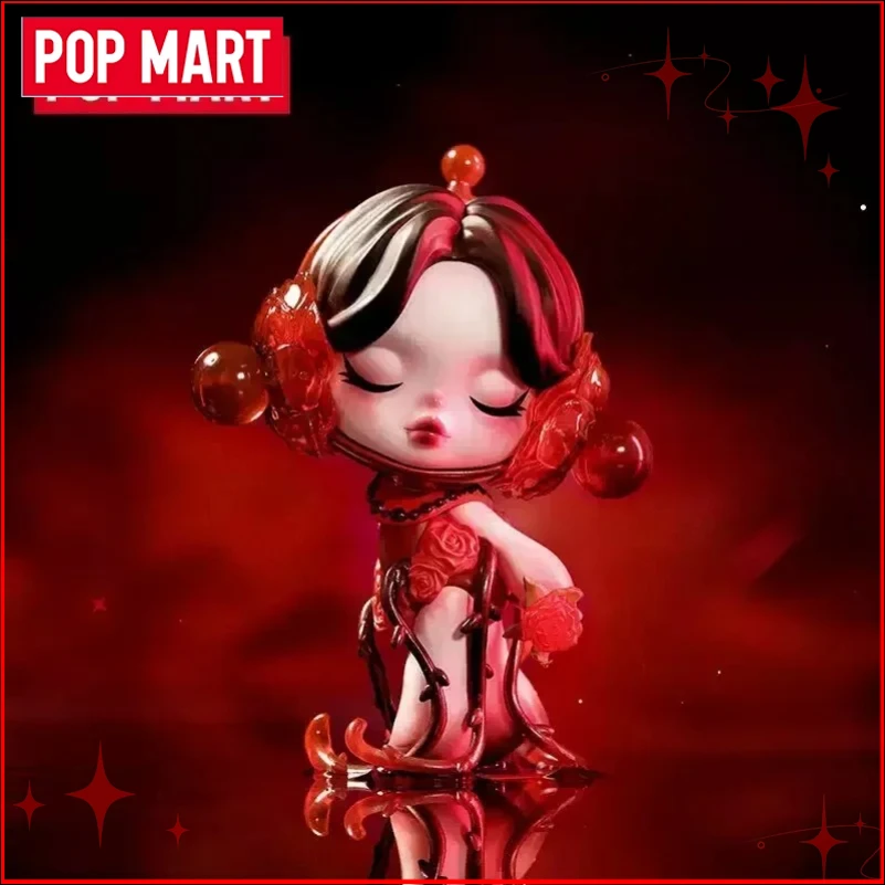 POPMART SKULLPANDA Hang Tag SP Series Trend Dolls تماثيل من الفينيل القطيفة