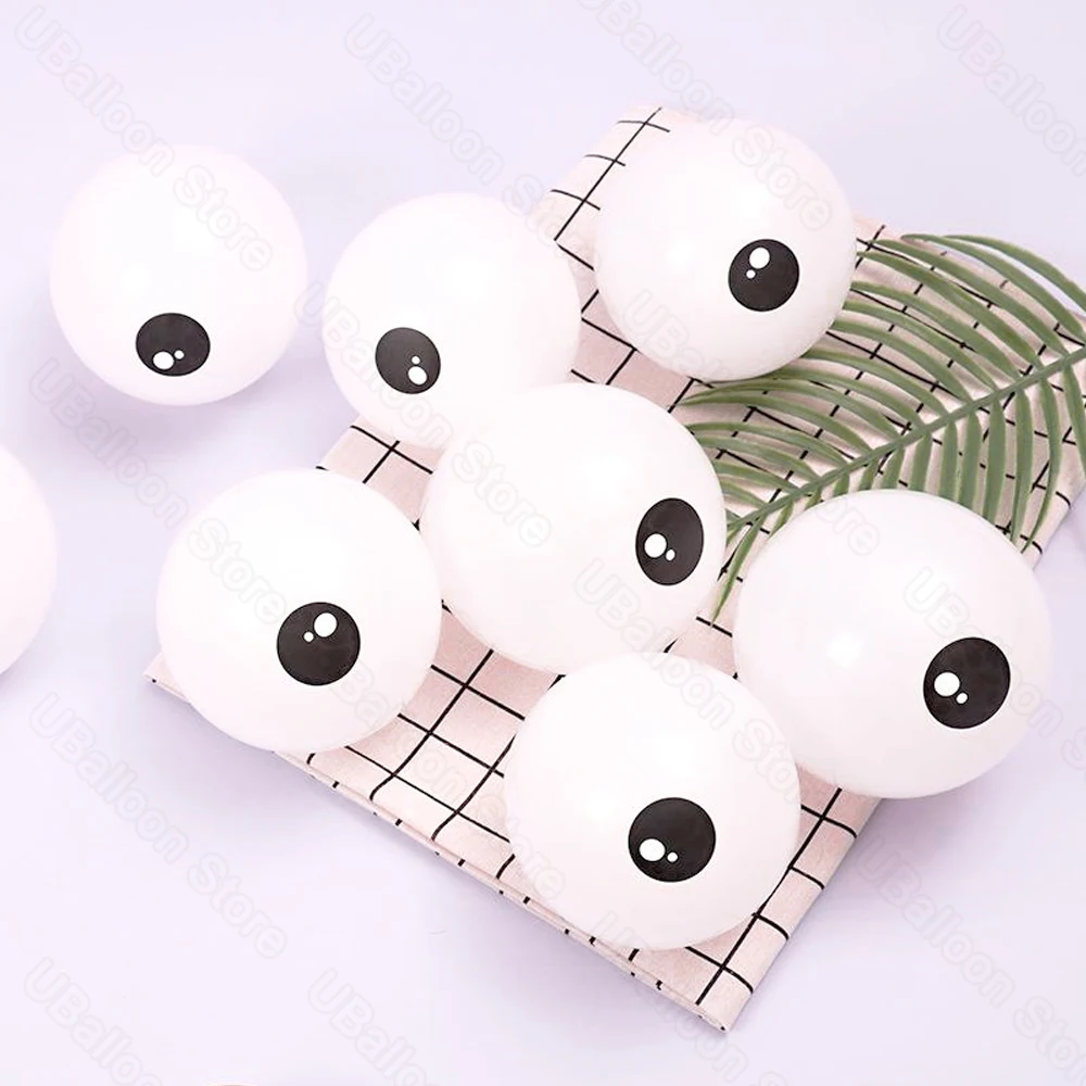 50–100 Stück Augenballons für Halloween-Dekoration, 12,7 cm große Halloween-Oktopus-Spinnen-Augenballons für Geburtstag, Halloween-Party-Dekoration