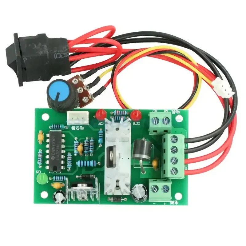 DC 6-30V 6A Motor Speed Controller Reversible PWM Motor Control Forward/Reverse Switch Board Max 10A 80W Module For arduino