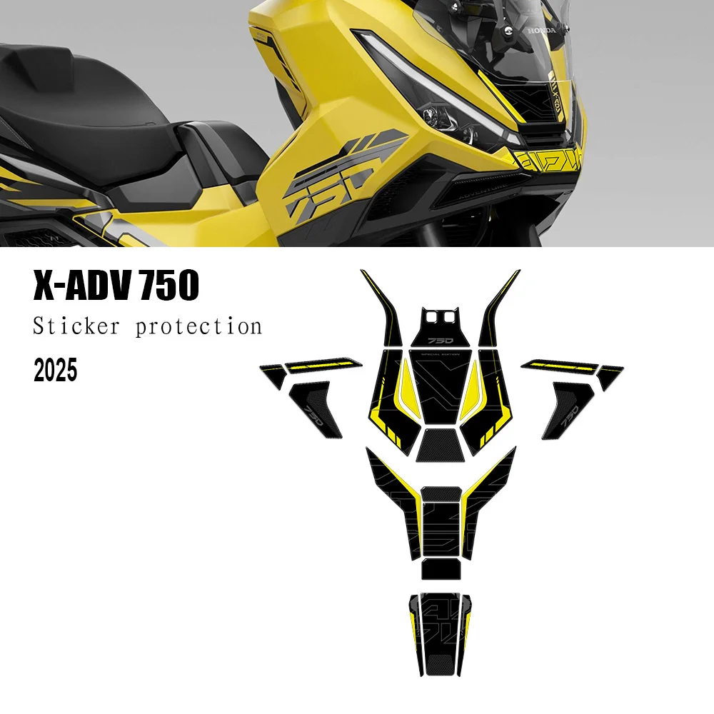 3D Motorcycle Stickers Tank Pad Protection Kit For X-ADV 750 Compatible with x adv750 2025