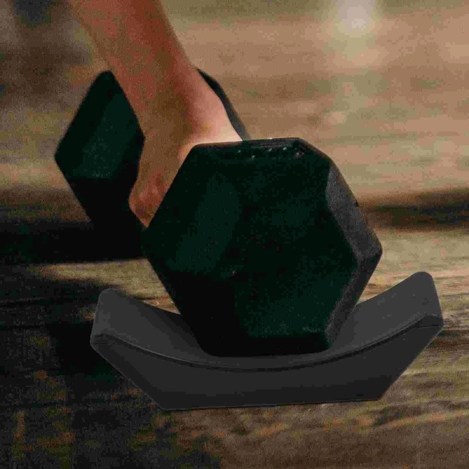 4 Pcs Dumbbell Rest Display Rack Plastic Stand Home Small Storage Shelf Shelves Saddle Workout Equipment Parts Hand Weights