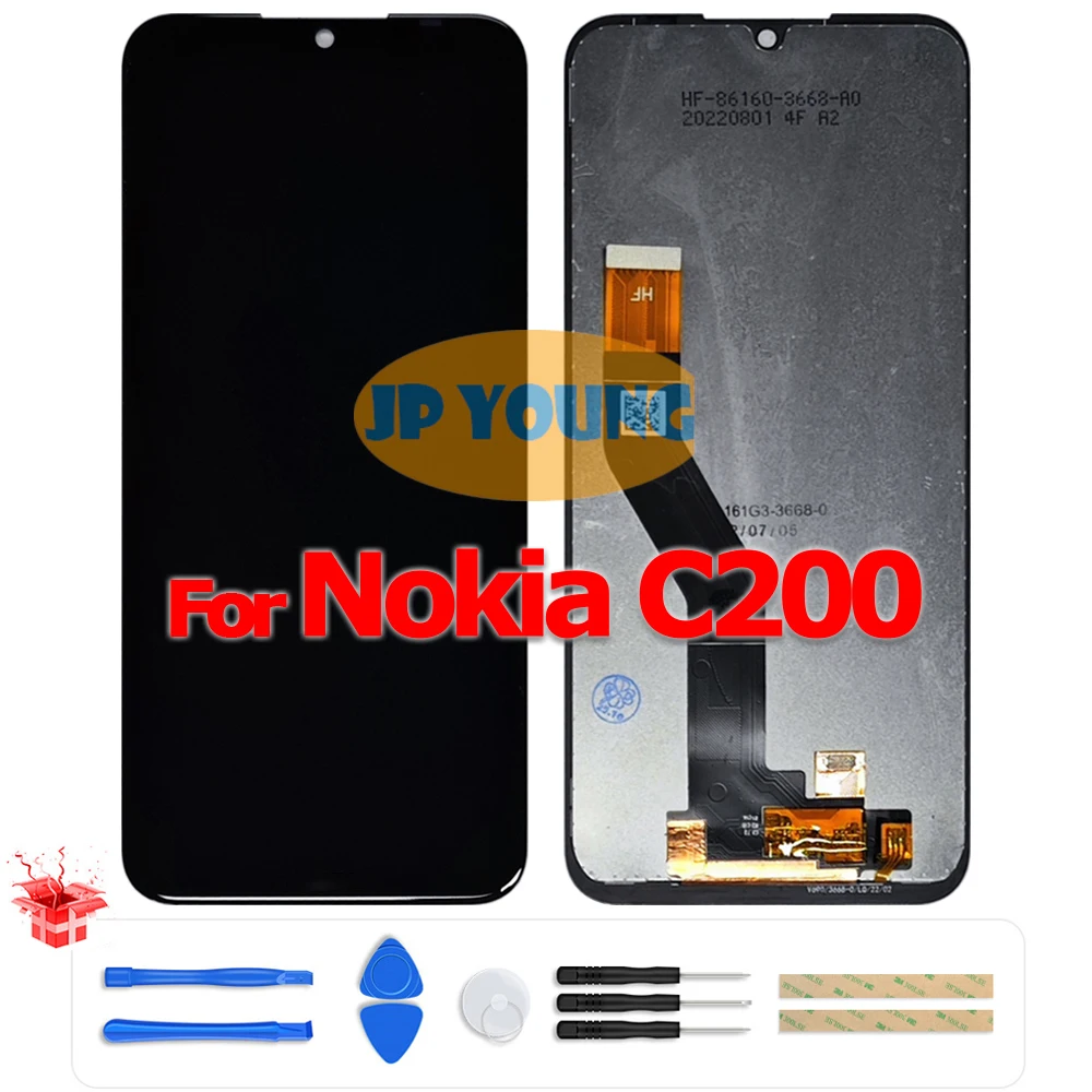Tela LCD Touch Screen Digitalizadora de 6.09 polegadas para Nokia C200 TA-1437/TA-1510 - Peça de Reposição