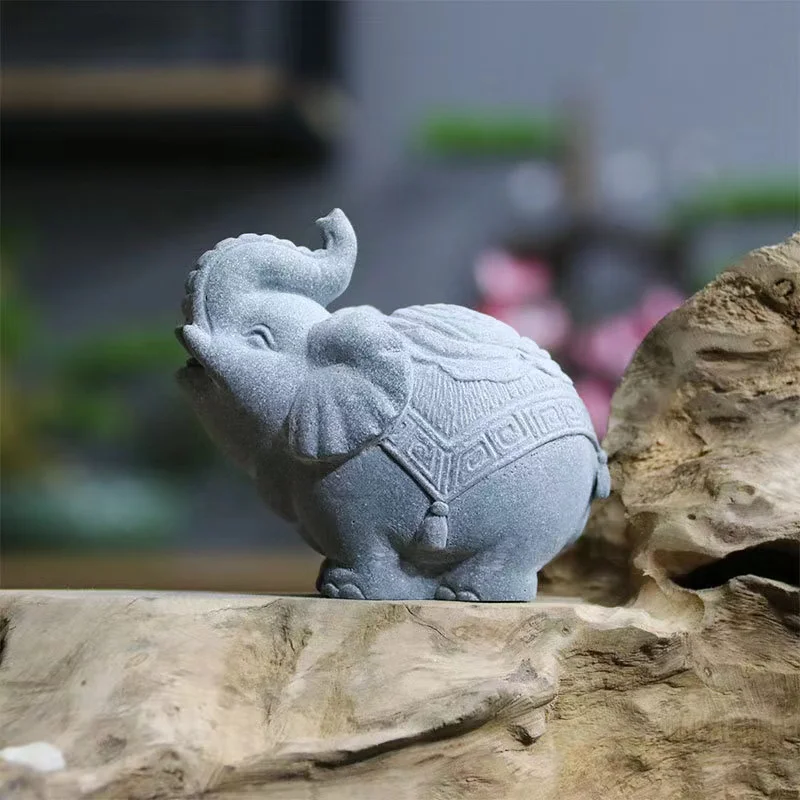 

China's Beauty 3D Elephant Ornament Silicone Molds Symbolizes Best Wish Concrete Home Decoration Plaster Animal Paperweight Mold