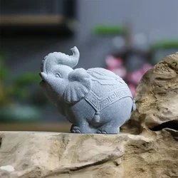 China's Beauty 3D Elephant Ornament Silicone Molds Symbolizes Best Wish Concrete Home Decoration Plaster Animal Paperweight Mold