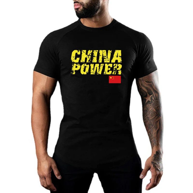 

Летние хлопковые дышащие рубашки с коротким рукавом, спортивные футболки для тренажерного зала, бодибилдинга, фитнеса, мужская повседневная одежда для тренировок, бега и занятий спортом.