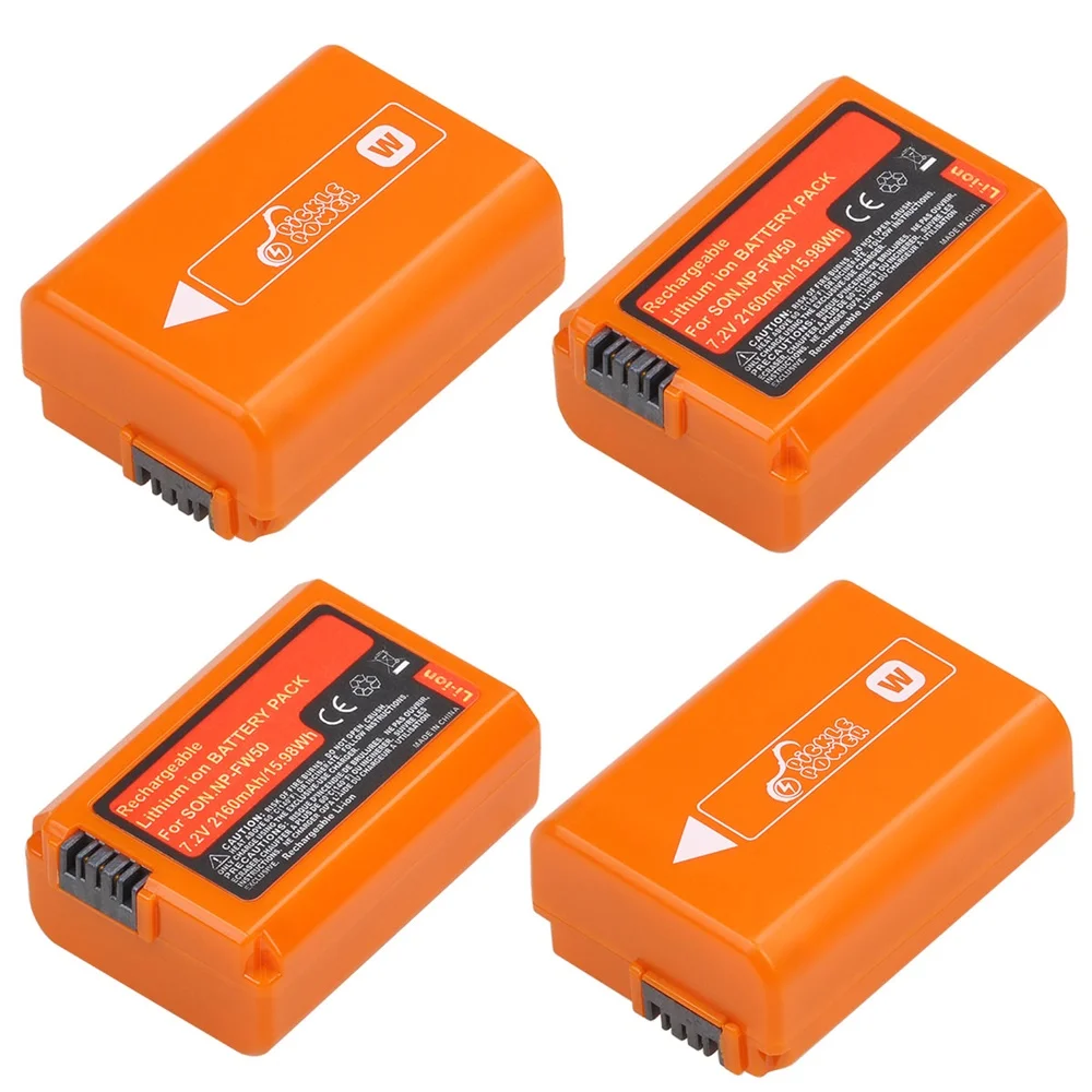 NP-FW50 Battery for Sony ZV-E10 ZVE10 Alpha a6500 a6300 a6000