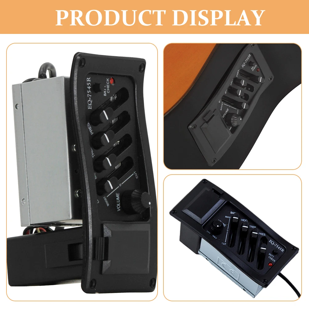 

Guitar Pickups Folk Accessory Electric Accessories Equalizer For Digital Tuner Seal Acoustic