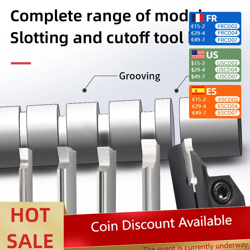

MGGN-LH H01 Cutting Insert, suitable for external grooving of aluminum on lathes grooving insert CNC