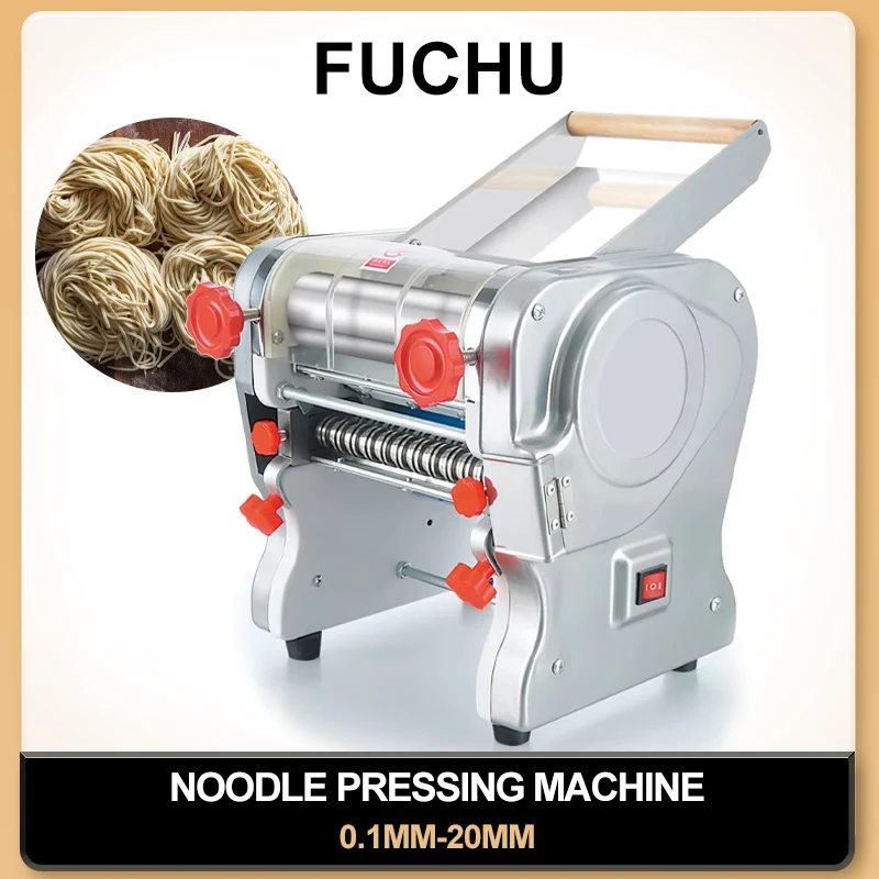 

750W Commercial Pasta Maker Machine - Automatic Dough Press for Fresh Noodles, Stainless Steel Electric Noodle Maker