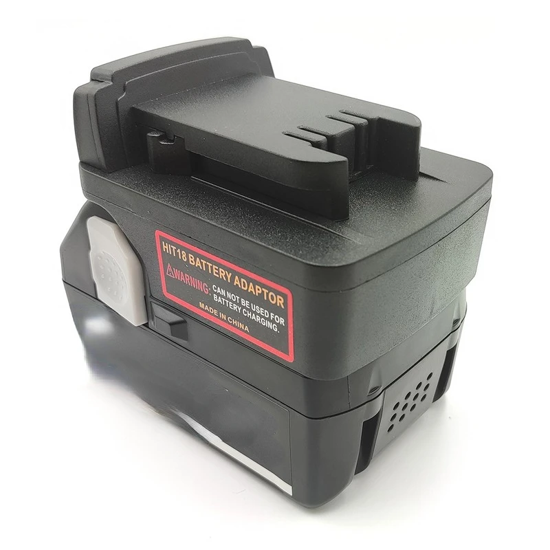 อะแดปเตอร์แปลงสำหรับ Hitachi/Hikoki 18V Li-Ion แบตเตอรี่แปลงสำหรับ Milwaukee 18V Baterai Litium กำลังไฟฟ้าเครื่องมือ