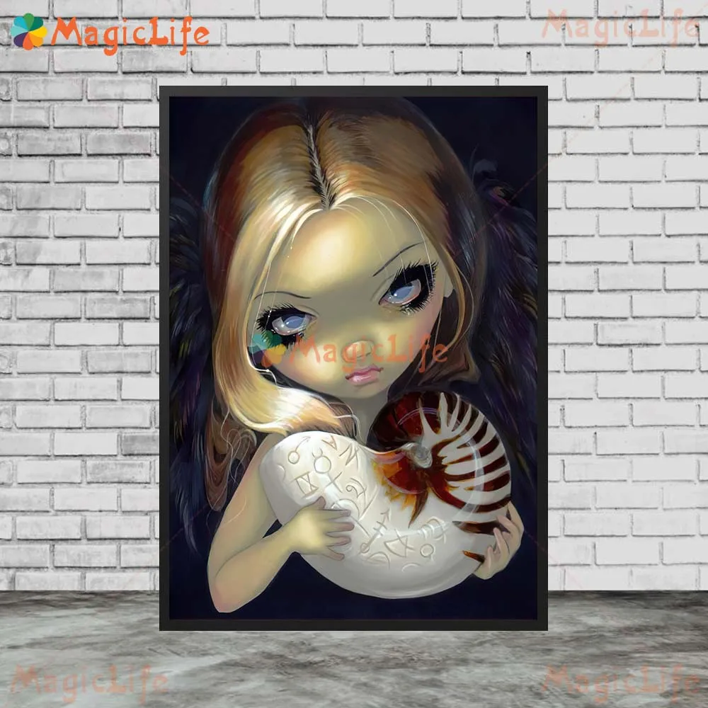 Alchemical Angel Vampires Nautilus Mystery Spiderling Wall Art Canvas Painting Wall Pictures For Living Room Home Decor Unframed