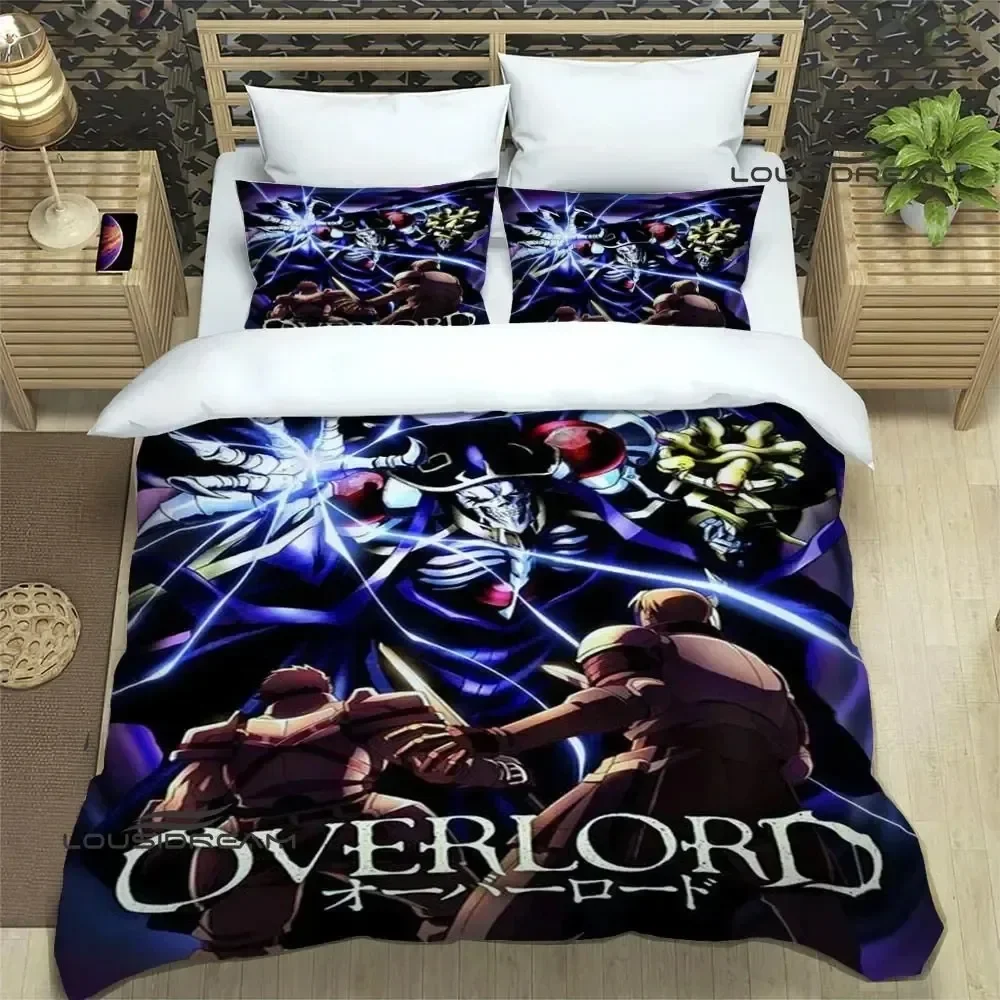 Overlord cartoon 3D NEW Duvet Cover Pillowcase Bedding Set Adult Boy Girl Bedroom Decoration Children Single Double Large
