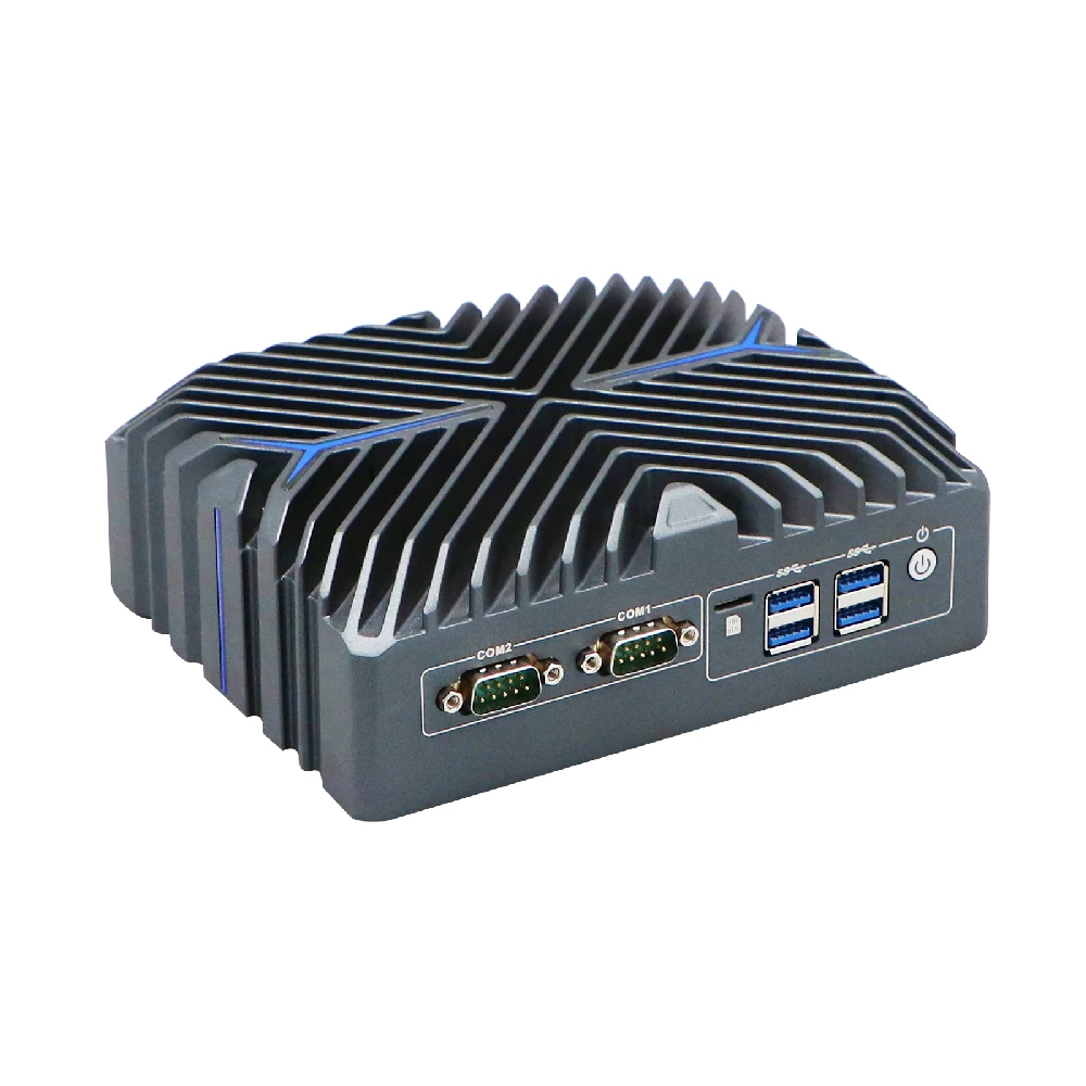 HUNSN Micro Firewall-apparaat, mini-pc, pFsense, Mikrotik, Intel Ultra 5 125U, RX20, OPNsense, VPN, router-pc, 3LAN, 3HDMI, AI Boost NPU