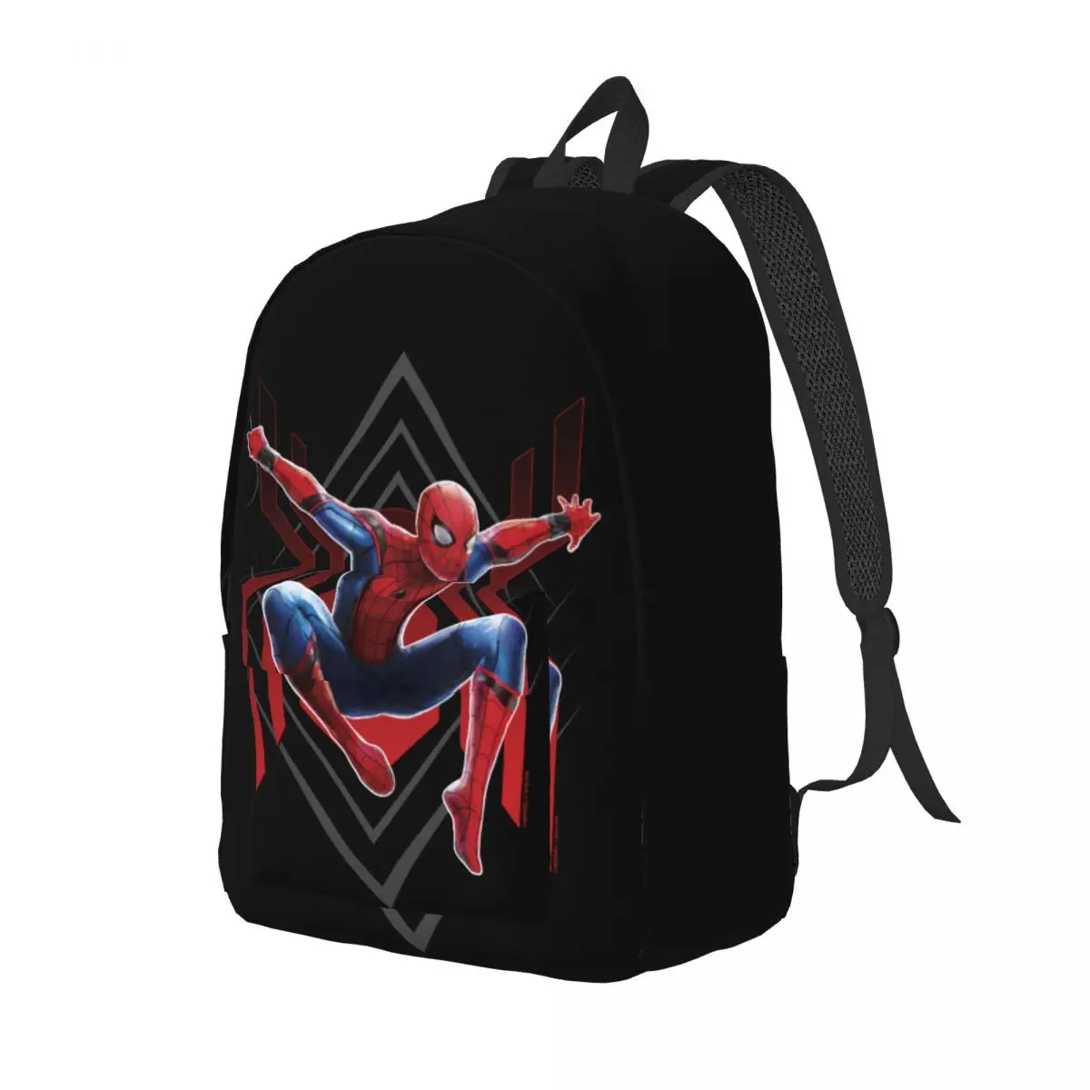 Custom Spiderman Spider Jump Canvas Backpack Women Men Casual Bookbag for College School Bags