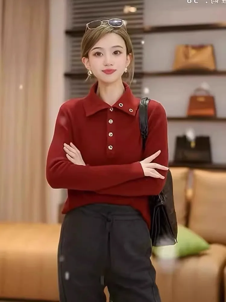 Faionable طويل Sve محبوك رداء علوي من الصوف مريحة خمر Sle التخسيس الخريف الأصلي تنوعا طاقم Ne تريكو #2