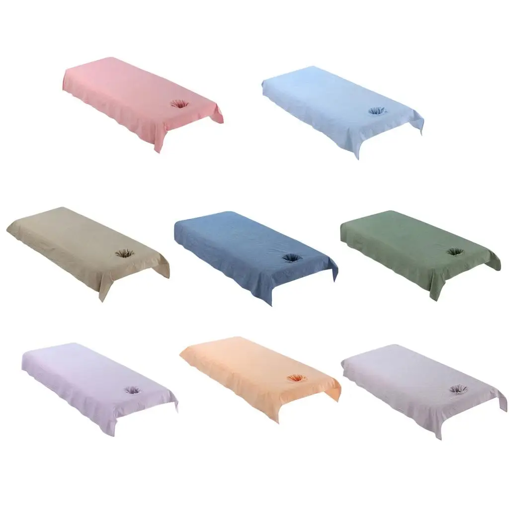 

Durable Cotton Massage Table Sheet Set Washable Mattress Protector for Folding Acupuncture Bed